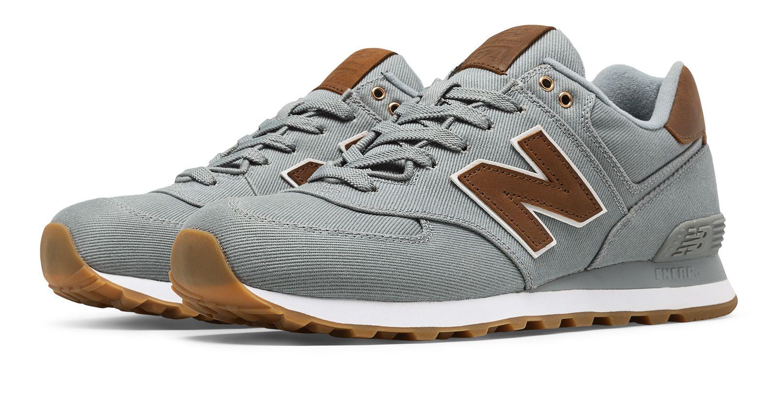 New Balance 574 15 Ounce Canvas in Gray for Men - Lyst